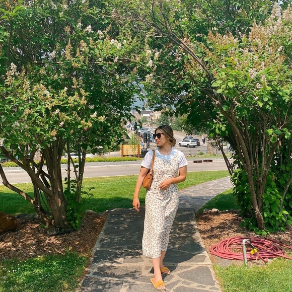 Vintage sleeveless floral maxi dress - Picture 2 of 5